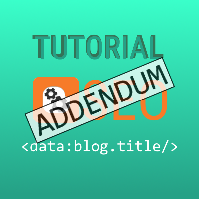 Blogger Tutorial: the best SEO title tag - Addendum